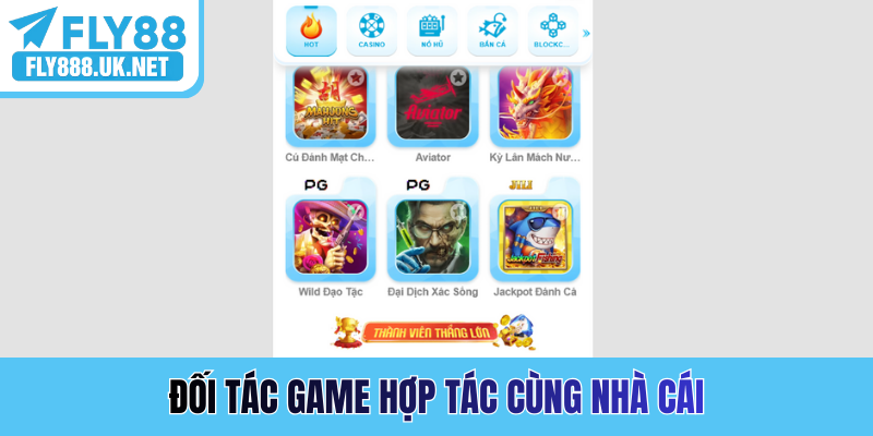 Đối tác game hợp tác cùng nhà cái